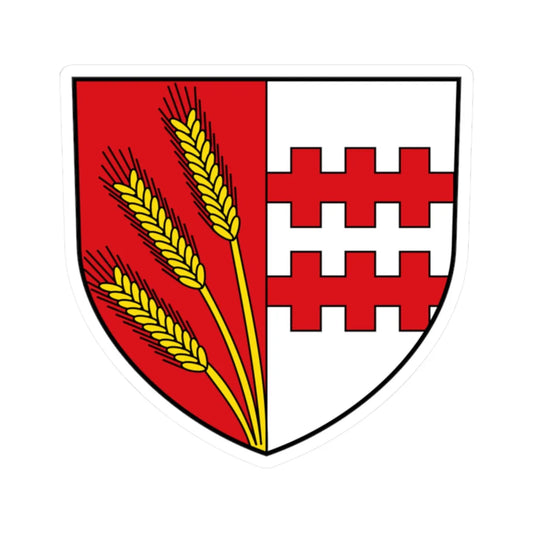 AUT Engelhartstetten COA (Austria) (Coat of Arms) STICKER Vinyl Kiss-Cut Decal 2 Inch White - The Sticker Space