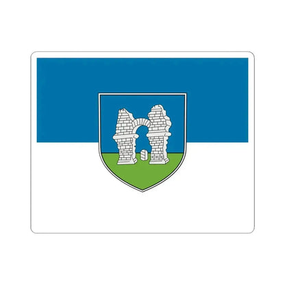 AUT Flagge Petronell-Carnuntum (Austria) STICKER Vinyl Kiss-Cut Decal 6 Inch White - The Sticker Space