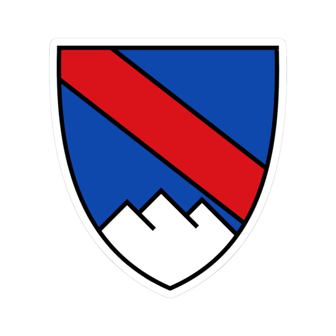 AUT Frankenfels COA (Austria) (Coat of Arms) STICKER Vinyl Kiss-Cut Decal 3 Inch White - The Sticker Space