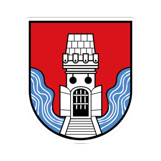 AUT Frohnleiten COA (Austria) (Coat of Arms) STICKER Vinyl Kiss-Cut Decal 2 Inch White - The Sticker Space