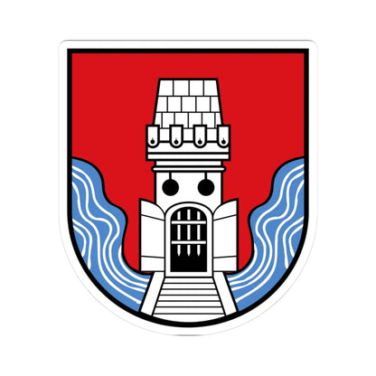AUT Frohnleiten COA (Austria) (Coat of Arms) STICKER Vinyl Kiss-Cut Decal 3 Inch White - The Sticker Space