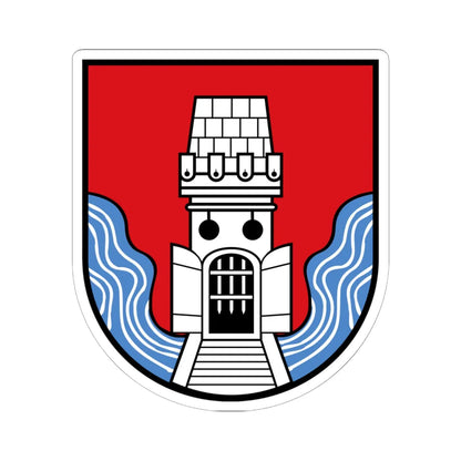 AUT Frohnleiten COA (Austria) (Coat of Arms) STICKER Vinyl Kiss-Cut Decal 6 Inch White - The Sticker Space