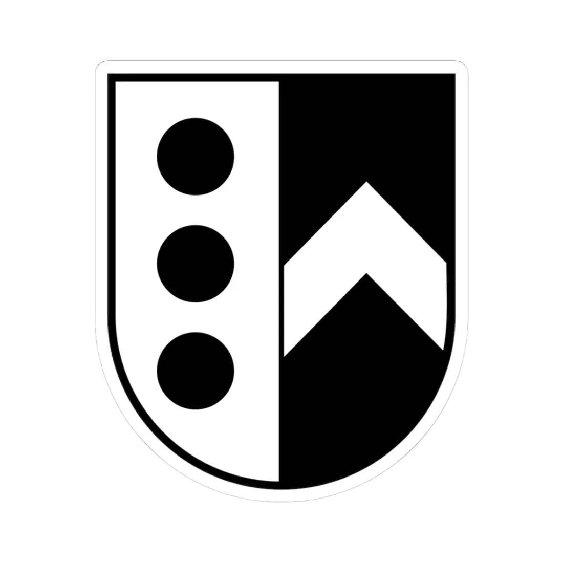 AUT Gabersdorf COA (Austria) (Coat of Arms) STICKER Vinyl Kiss-Cut Decal 3 Inch White - The Sticker Space