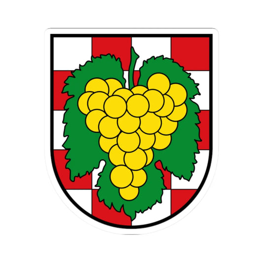 AUT Gamlitz COA (Austria) (Coat of Arms) STICKER Vinyl Kiss-Cut Decal 2 Inch White - The Sticker Space