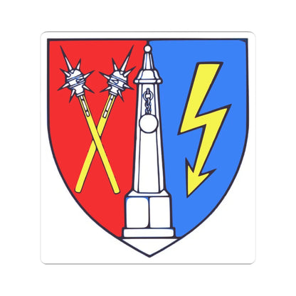 AUT Grafenschlag COA (Austria) (Coat of Arms) STICKER Vinyl Kiss-Cut Decal 3 Inch White - The Sticker Space