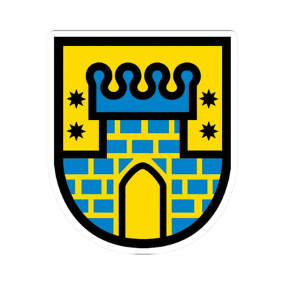 AUT Güssing COA (Austria) (Coat of Arms) STICKER Vinyl Kiss-Cut Decal 2 Inch White - The Sticker Space