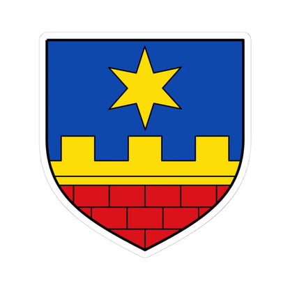 AUT Guntersdorf COA (Austria) (Coat of Arms) STICKER Vinyl Kiss-Cut Decal 4 Inch White - The Sticker Space