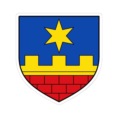 AUT Guntersdorf COA (Austria) (Coat of Arms) STICKER Vinyl Kiss-Cut Decal 6 Inch White - The Sticker Space