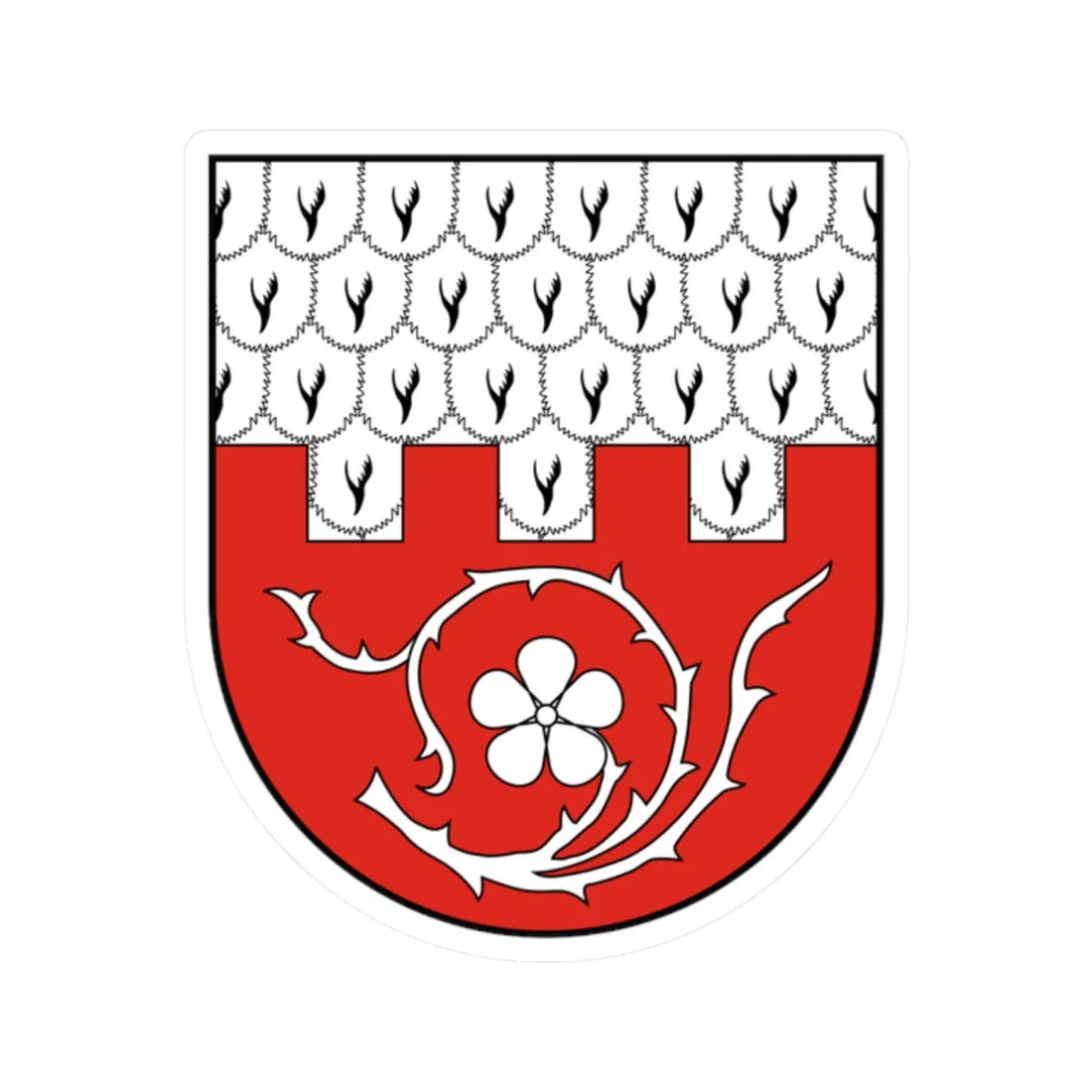 AUT Hart-Purgstall COA (Austria) (Coat of Arms) STICKER Vinyl Kiss-Cut Decal 2 Inch White - The Sticker Space