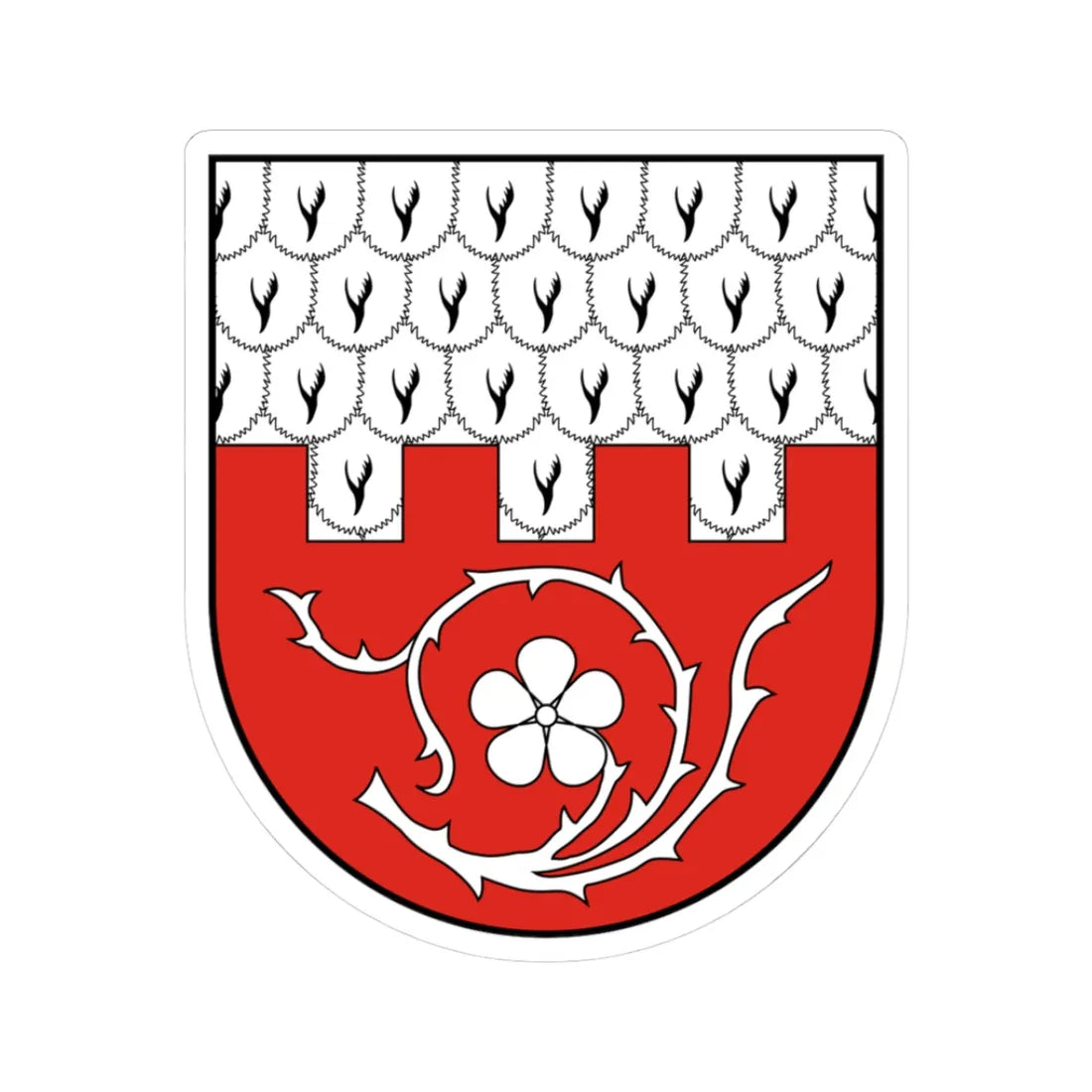 AUT Hart-Purgstall COA (Austria) (Coat of Arms) STICKER Vinyl Kiss-Cut Decal 3 Inch White - The Sticker Space