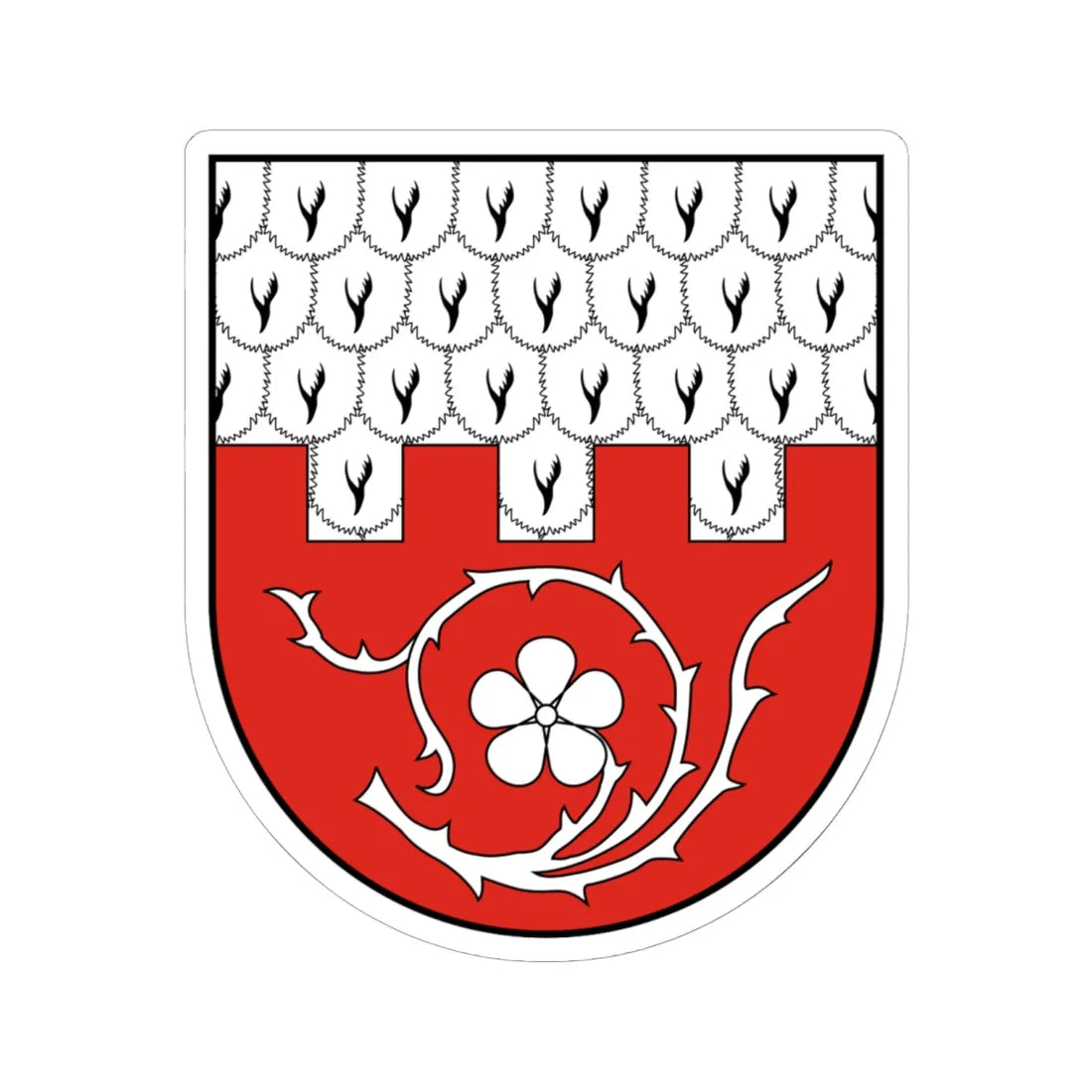 AUT Hart-Purgstall COA (Austria) (Coat of Arms) STICKER Vinyl Kiss-Cut Decal 6 Inch White - The Sticker Space