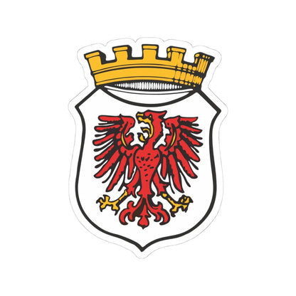 AUT Herzogenburg COA (Austria) (Coat of Arms) STICKER Vinyl Kiss-Cut Decal 4 Inch White - The Sticker Space