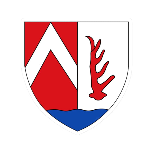 AUT Hirschbach COA (Austria) (Coat of Arms) STICKER Vinyl Kiss-Cut Decal 2 Inch White - The Sticker Space