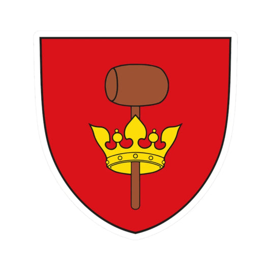 AUT Hofstetten-Grünau COA (Austria) (Coat of Arms) STICKER Vinyl Kiss-Cut Decal 2 Inch White - The Sticker Space