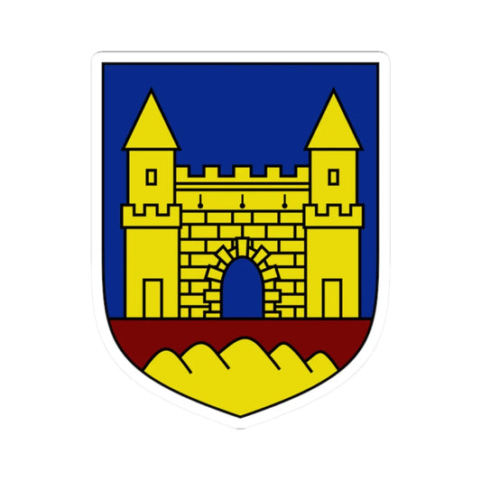 AUT Hohenau an der March COA (Austria) (Coat of Arms) STICKER Vinyl Kiss-Cut Decal 2 Inch White - The Sticker Space