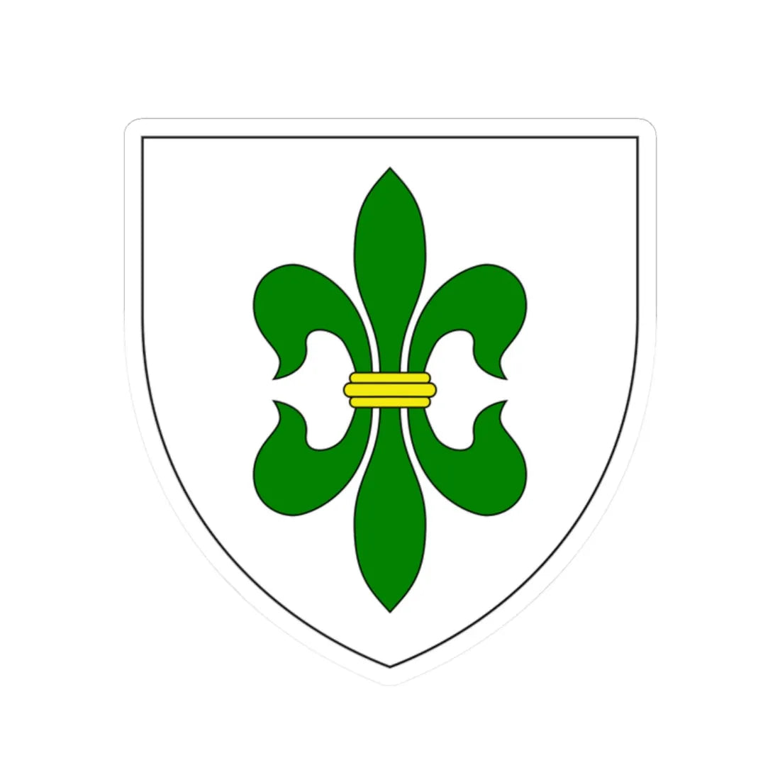 AUT Hohenruppersdorf COA (Austria) (Coat of Arms) STICKER Vinyl Kiss-Cut Decal 2 Inch White - The Sticker Space