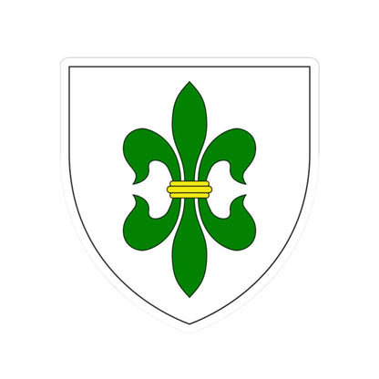 AUT Hohenruppersdorf COA (Austria) (Coat of Arms) STICKER Vinyl Kiss-Cut Decal 2 Inch White - The Sticker Space