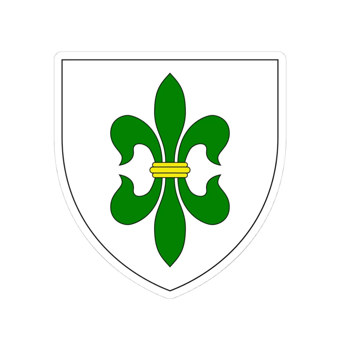 AUT Hohenruppersdorf COA (Austria) (Coat of Arms) STICKER Vinyl Kiss-Cut Decal 4 Inch White - The Sticker Space