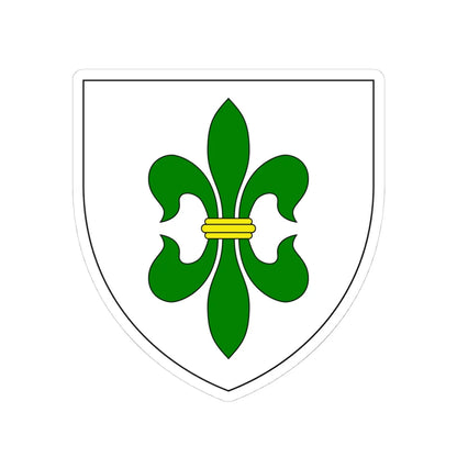 AUT Hohenruppersdorf COA (Austria) (Coat of Arms) STICKER Vinyl Kiss-Cut Decal 4 Inch White - The Sticker Space