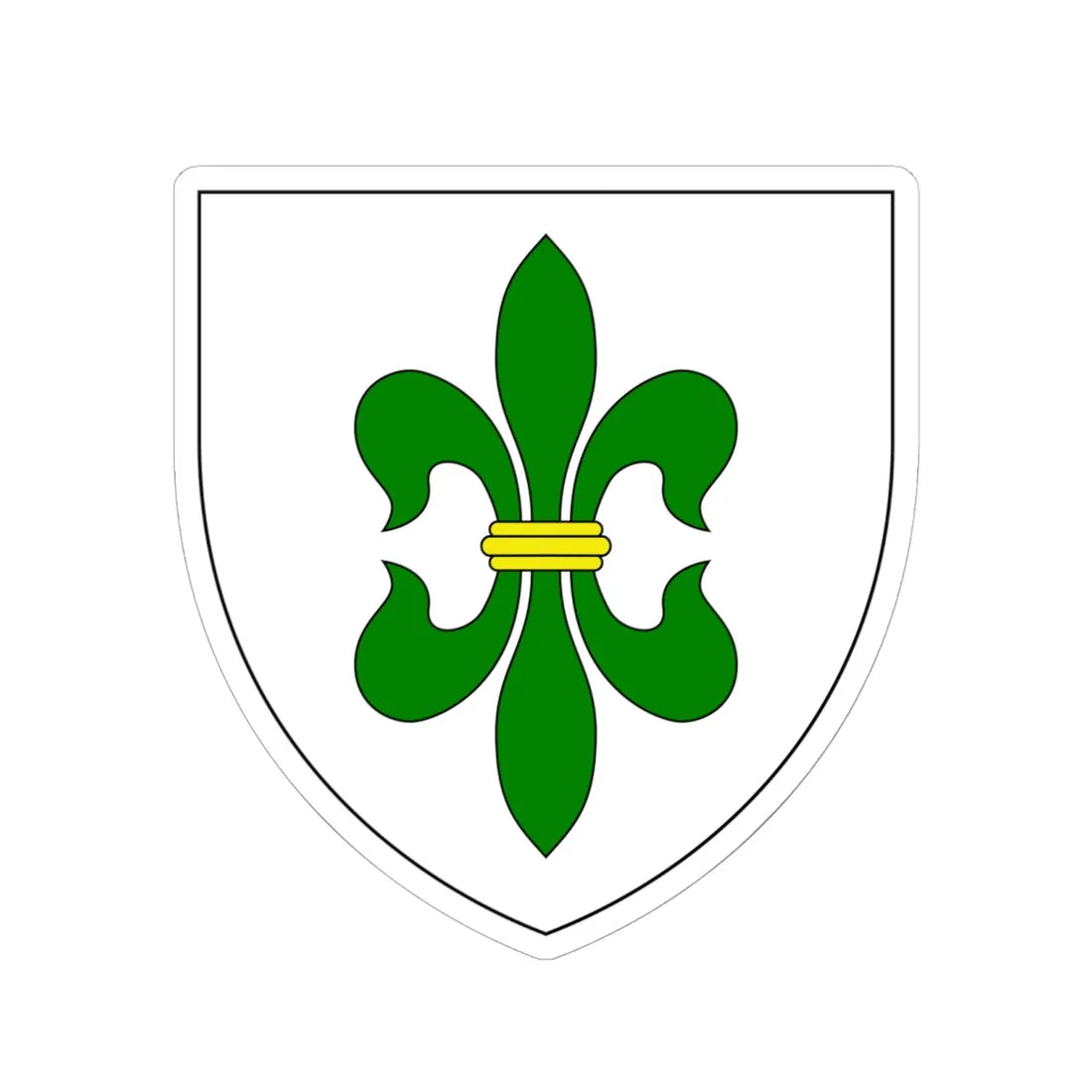 AUT Hohenruppersdorf COA (Austria) (Coat of Arms) STICKER Vinyl Kiss-Cut Decal 6 Inch White - The Sticker Space