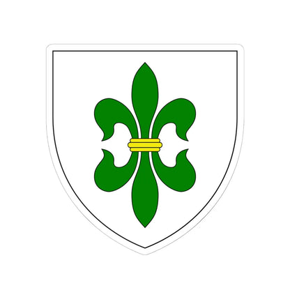 AUT Hohenruppersdorf COA (Austria) (Coat of Arms) STICKER Vinyl Kiss-Cut Decal 6 Inch White - The Sticker Space