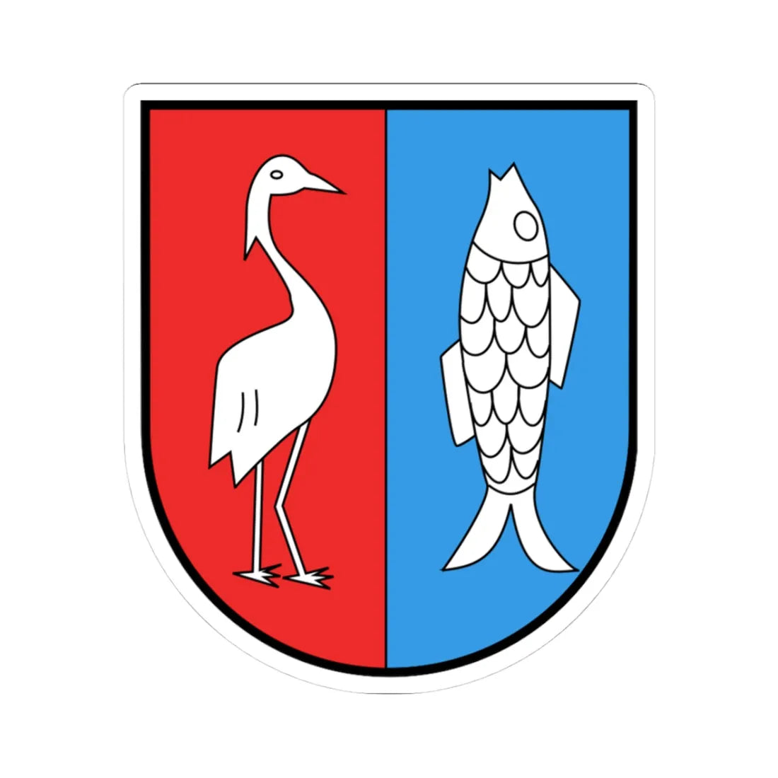 AUT Illmitz COA (Austria) (Coat of Arms) STICKER Vinyl Kiss-Cut Decal 3 Inch White - The Sticker Space