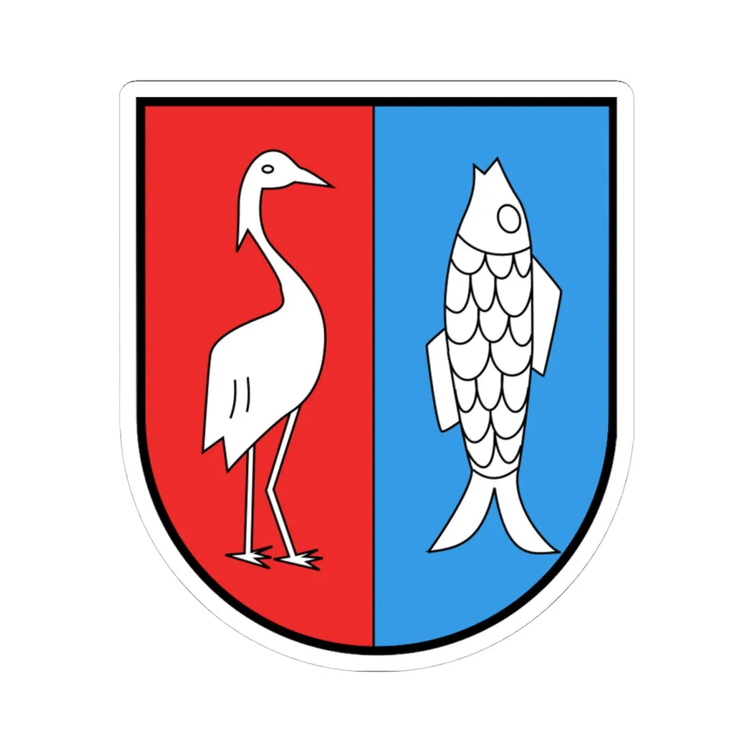 AUT Illmitz COA (Austria) (Coat of Arms) STICKER Vinyl Kiss-Cut Decal 4 Inch White - The Sticker Space