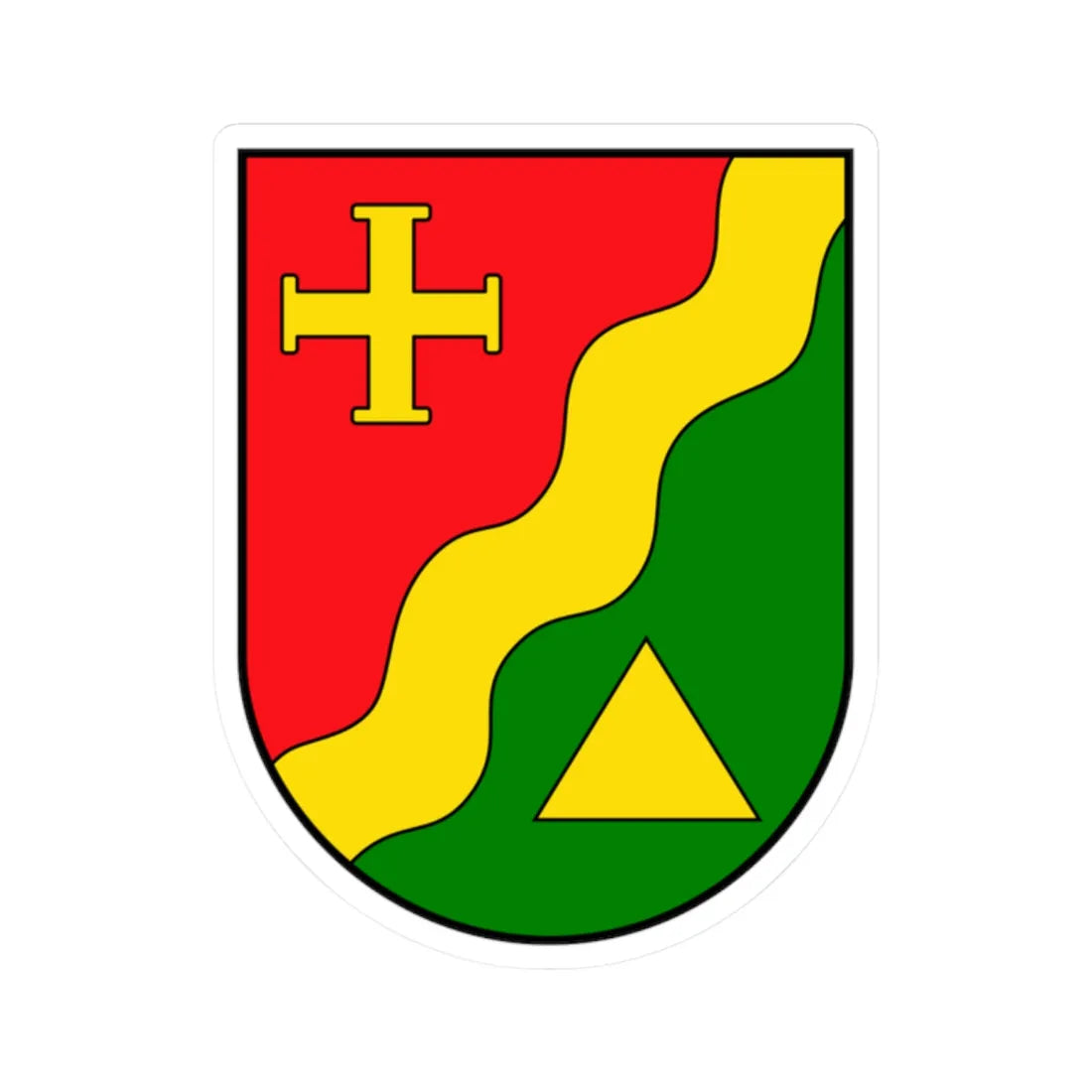 AUT Jennersdorf COA (Austria) (Coat of Arms) STICKER Vinyl Kiss-Cut Decal 2 Inch White - The Sticker Space