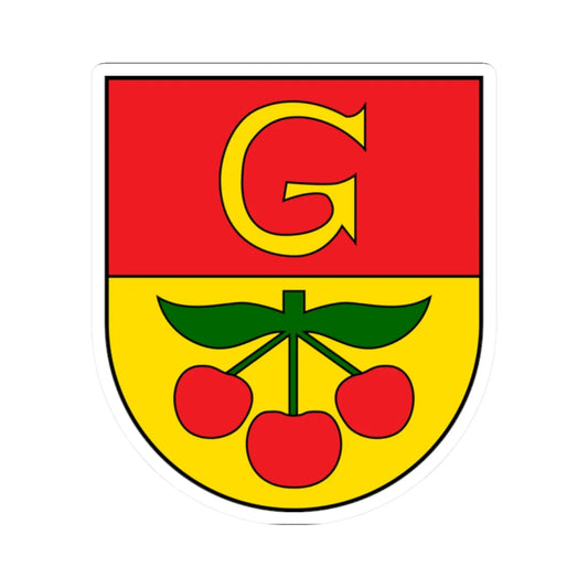 AUT Jois COA (Austria) (Coat of Arms) STICKER Vinyl Kiss-Cut Decal 2 Inch White - The Sticker Space