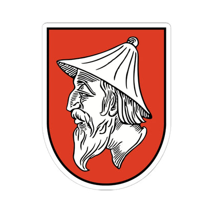 AUT Judenburg COA (Austria) (Coat of Arms) STICKER Vinyl Kiss-Cut Decal 6 Inch White - The Sticker Space