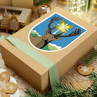 AUT Kalwang Steiermark Wappen (Austria) (Coat of Arms) STICKER Vinyl Kiss-Cut Decal - The Sticker Space