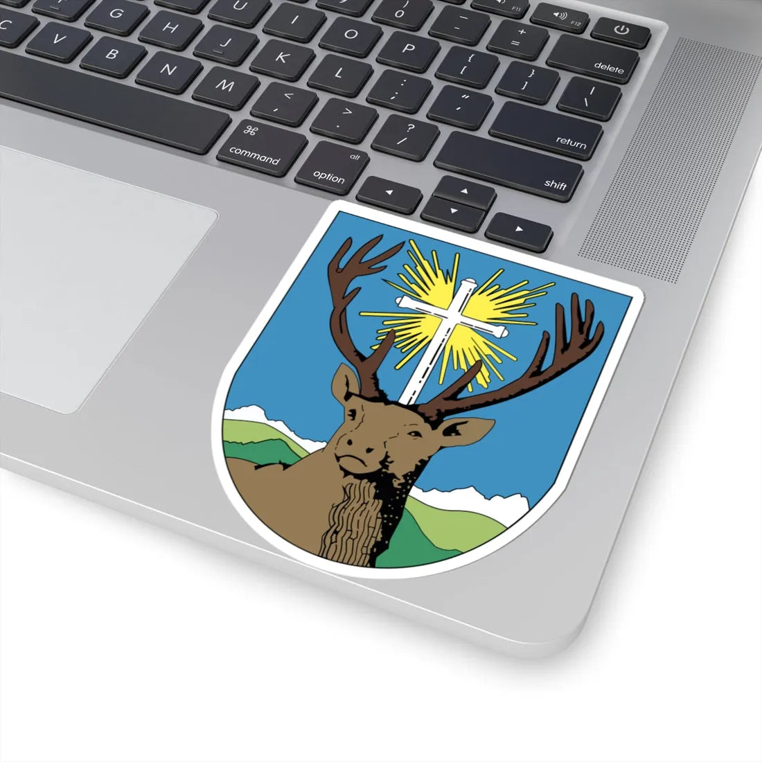 AUT Kalwang Steiermark Wappen (Austria) (Coat of Arms) STICKER Vinyl Kiss-Cut Decal - The Sticker Space