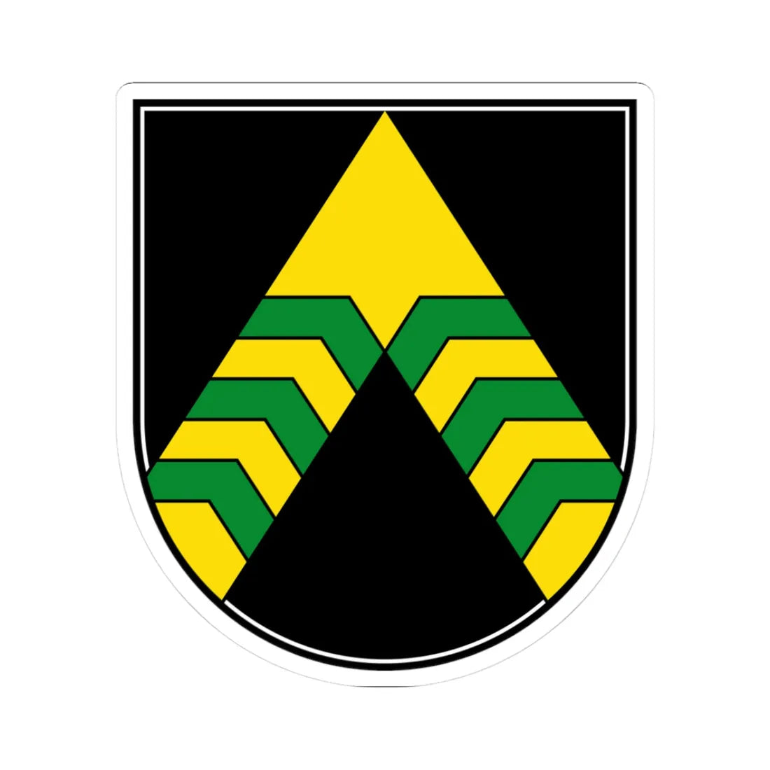 AUT Kapfenstein COA (Austria) (Coat of Arms) STICKER Vinyl Kiss-Cut Decal 3 Inch White - The Sticker Space