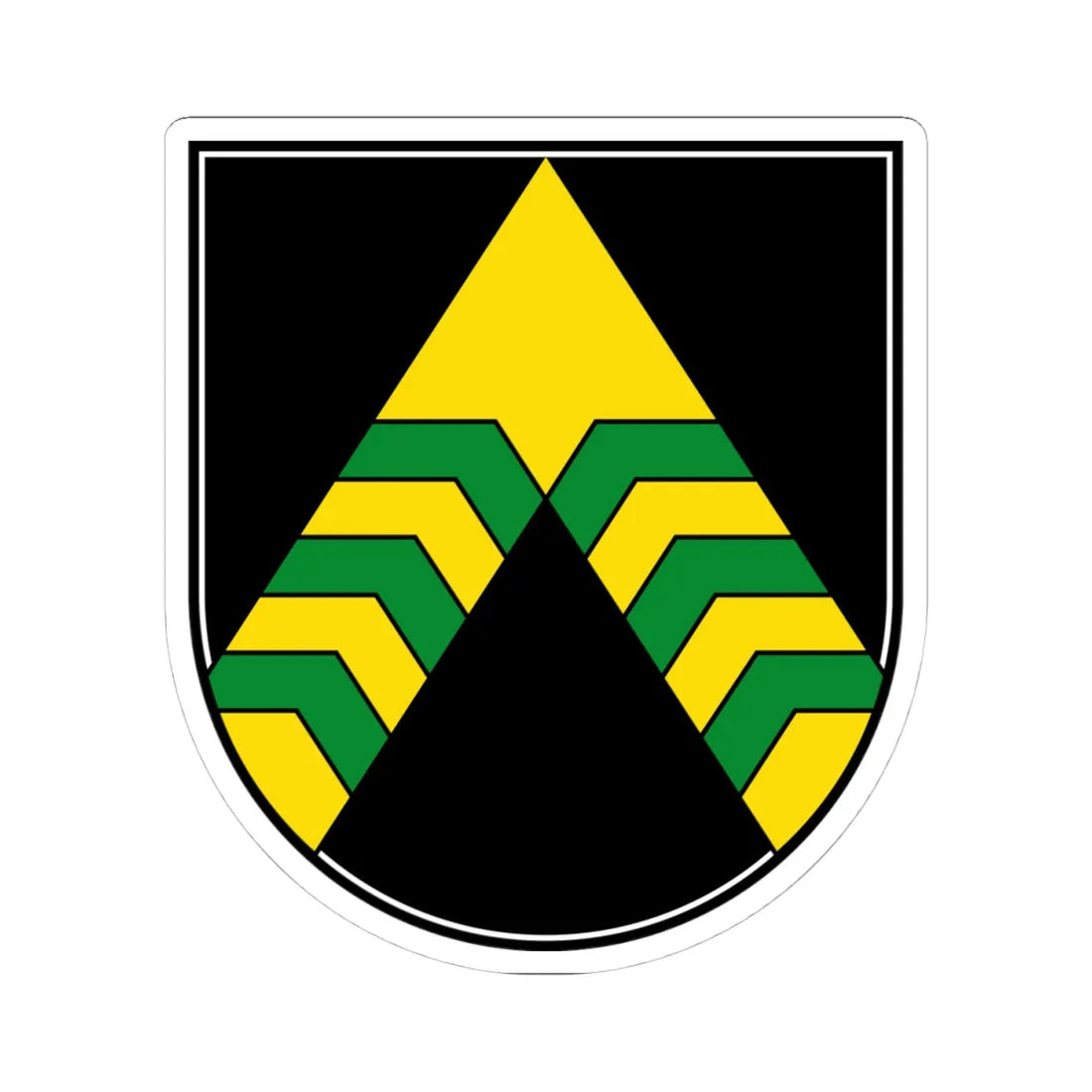 AUT Kapfenstein COA (Austria) (Coat of Arms) STICKER Vinyl Kiss-Cut Decal 4 Inch White - The Sticker Space