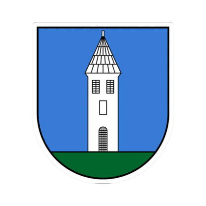 AUT Kittsee COA (Austria) (Coat of Arms) STICKER Vinyl Kiss-Cut Decal 2 Inch White - The Sticker Space