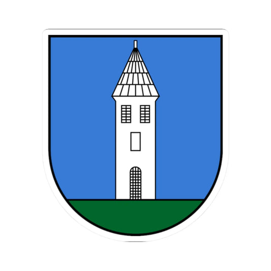 AUT Kittsee COA (Austria) (Coat of Arms) STICKER Vinyl Kiss-Cut Decal 2 Inch White - The Sticker Space