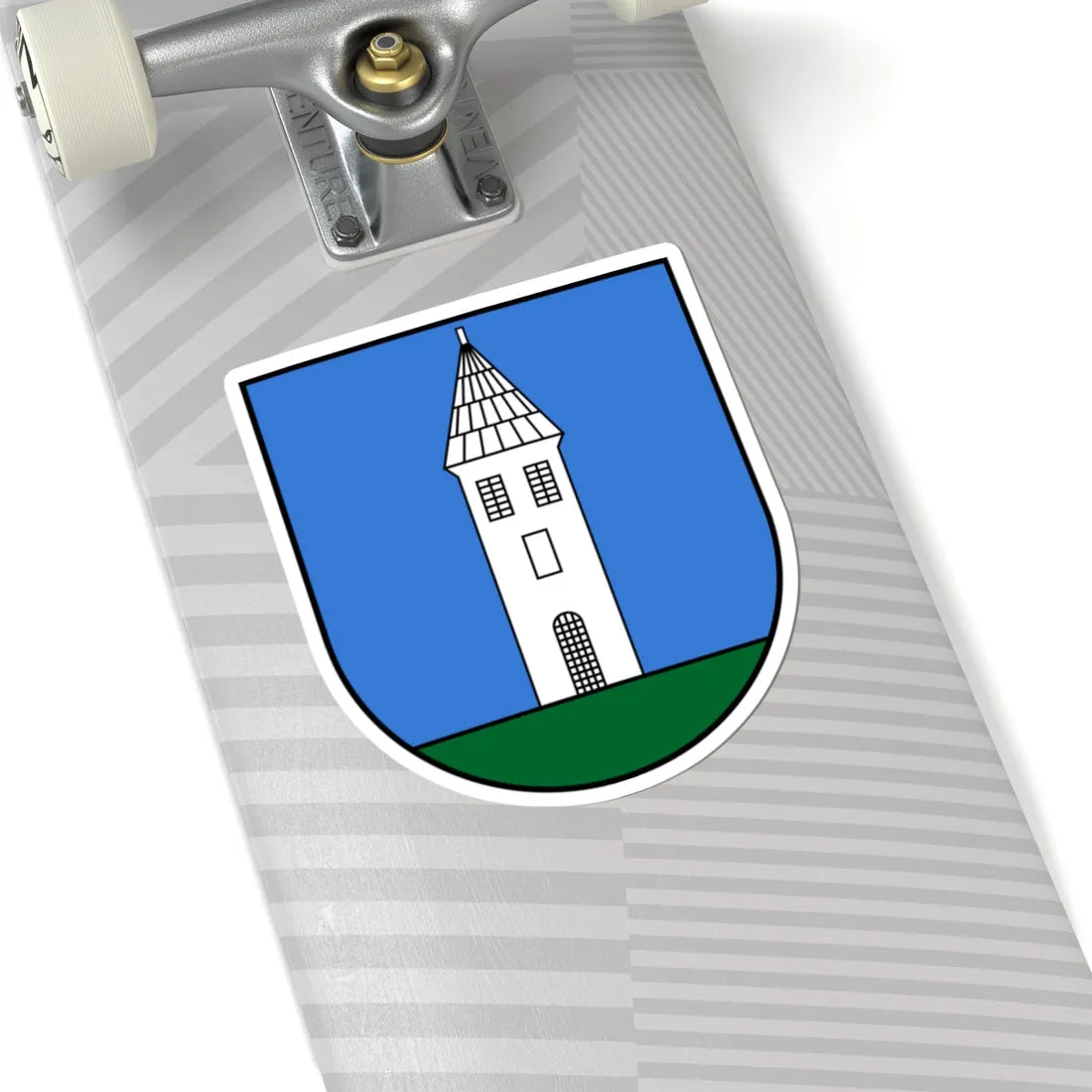 AUT Kittsee COA (Austria) (Coat of Arms) STICKER Vinyl Kiss-Cut Decal - The Sticker Space