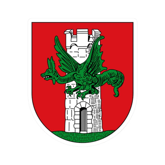 AUT Klagenfurt COA (Austria) (Coat of Arms) STICKER Vinyl Kiss-Cut Decal 2 Inch White - The Sticker Space