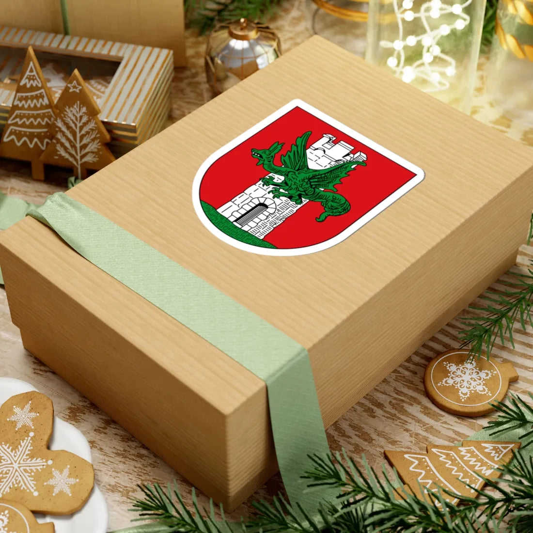 AUT Klagenfurt COA (Austria) (Coat of Arms) STICKER Vinyl Kiss-Cut Decal - The Sticker Space