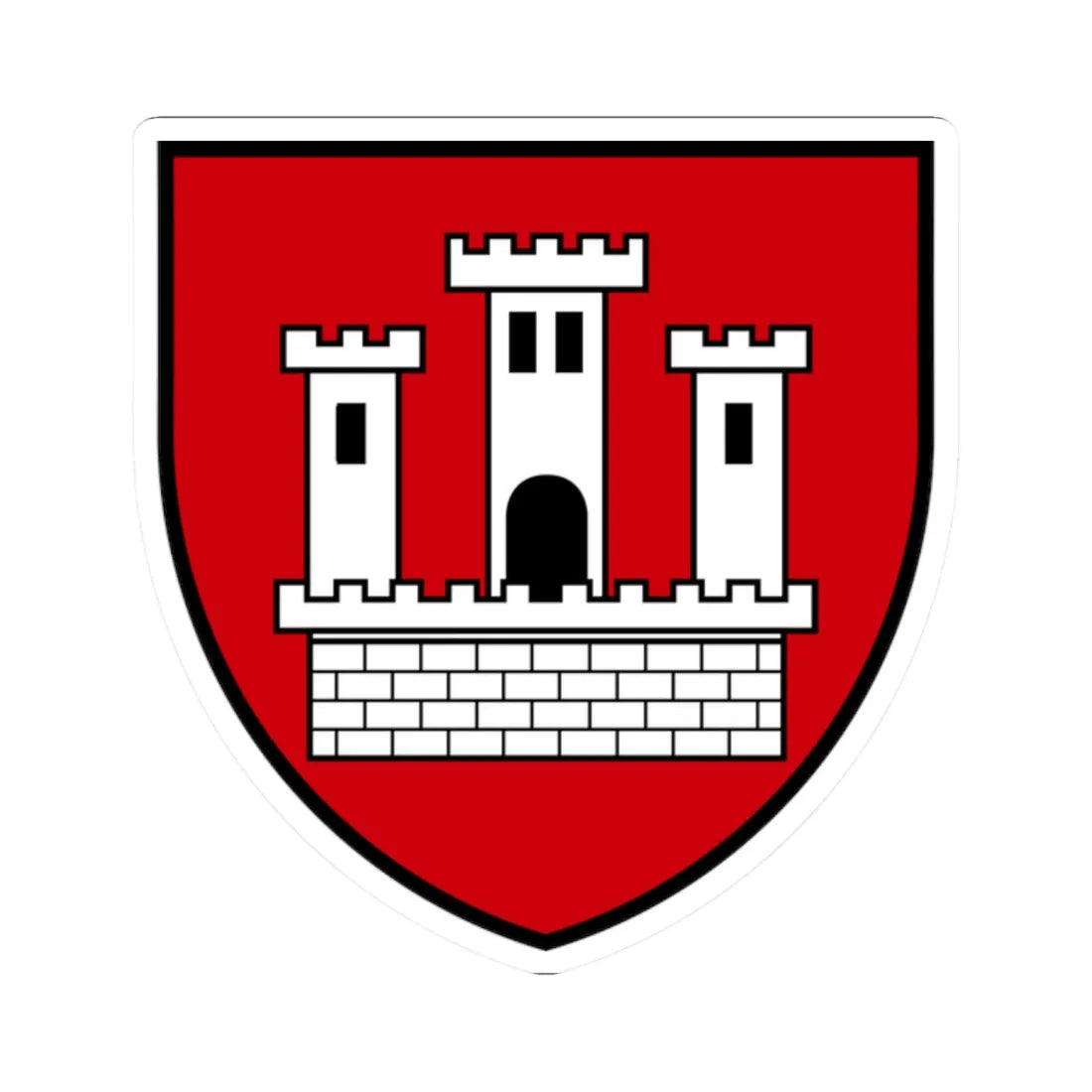 AUT Klosterneuburg COA (Austria) (Coat of Arms) STICKER Vinyl Kiss-Cut Decal 2 Inch White - The Sticker Space