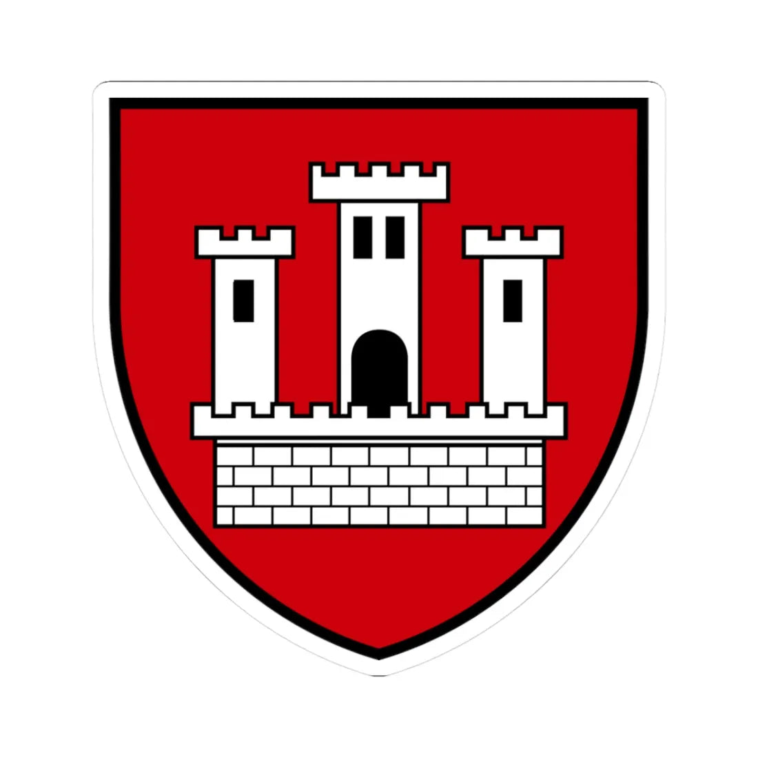 AUT Klosterneuburg COA (Austria) (Coat of Arms) STICKER Vinyl Kiss-Cut Decal 3 Inch White - The Sticker Space