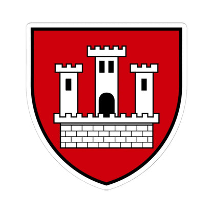 AUT Klosterneuburg COA (Austria) (Coat of Arms) STICKER Vinyl Kiss-Cut Decal 6 Inch White - The Sticker Space