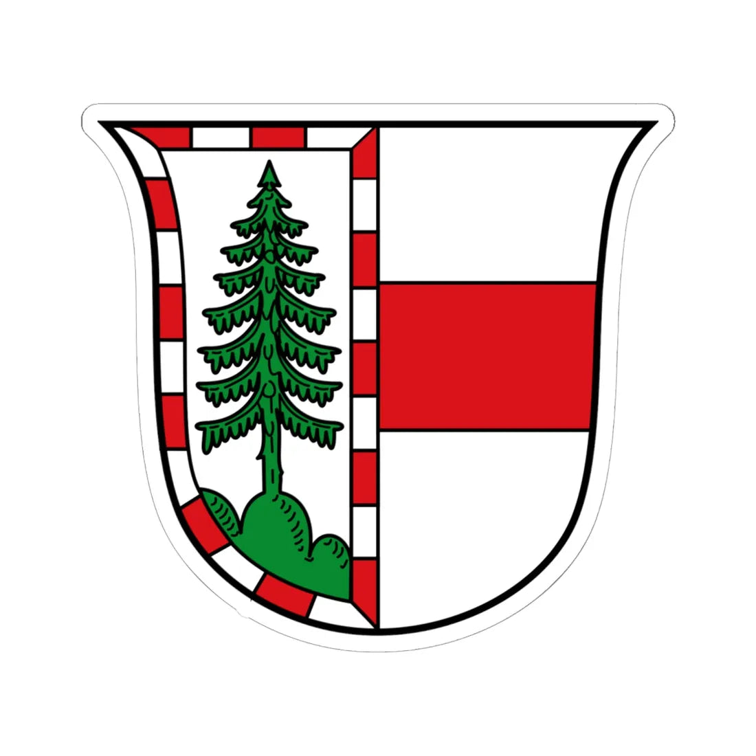 AUT Koestendorf COA (Austria) (Coat of Arms) STICKER Vinyl Kiss-Cut Decal 6 Inch White - The Sticker Space