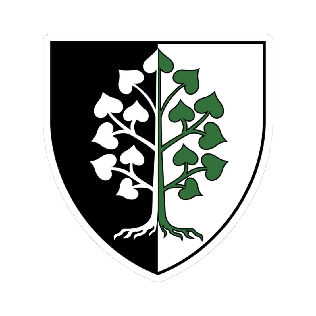 AUT Ladendorf COA (Austria) (Coat of Arms) STICKER Vinyl Kiss-Cut Decal 3 Inch White - The Sticker Space