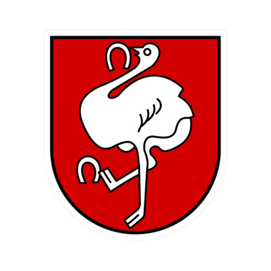 AUT Leoben COA (Austria) (Coat of Arms) STICKER Vinyl Kiss-Cut Decal 2 Inch White - The Sticker Space