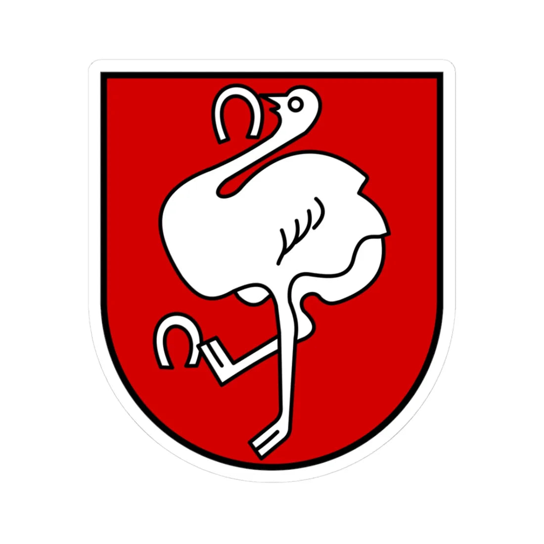 AUT Leoben COA (Austria) (Coat of Arms) STICKER Vinyl Kiss-Cut Decal 3 Inch White - The Sticker Space