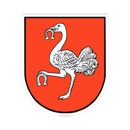 AUT Leoben Coat of arms (Austria) (Coat of Arms) STICKER Vinyl Kiss-Cut Decal 3 Inch White - The Sticker Space