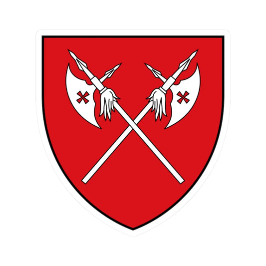 AUT Litschau COA (Austria) (Coat of Arms) STICKER Vinyl Kiss-Cut Decal 2 Inch White - The Sticker Space