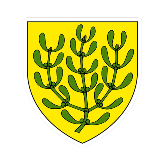 AUT Mistelbach COA (Austria) (Coat of Arms) STICKER Vinyl Kiss-Cut Decal 2 Inch White - The Sticker Space