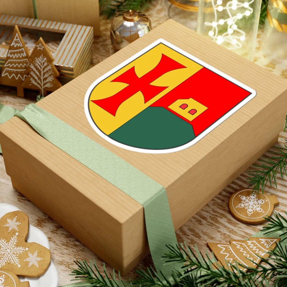 AUT Mogersdorf COA (Austria) (Coat of Arms) STICKER Vinyl Kiss-Cut Decal - The Sticker Space